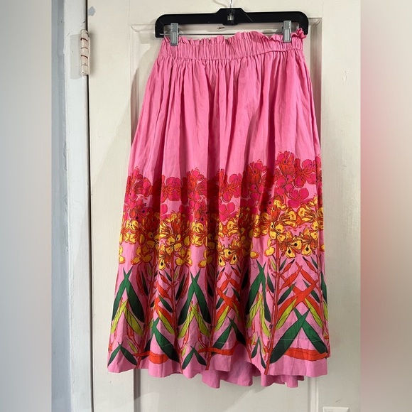 Anthropologie Roopa Pemmaraju Beaded Midi Skirt S - Picture 10 of 11